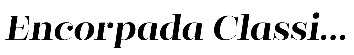 Encorpada Classic Semi Bold Italic